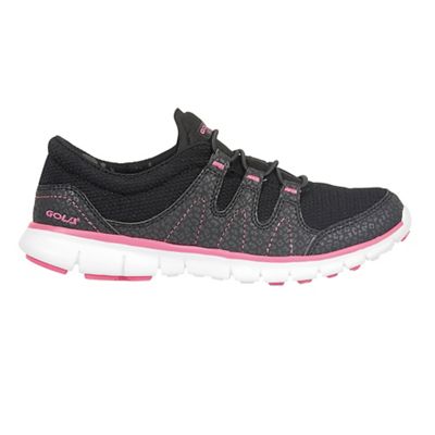 Black/pink 'Solar' trainers